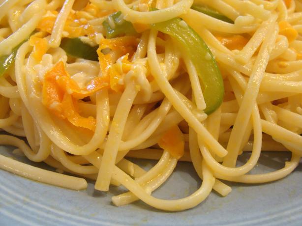 Linguine With Carrot Ribbons and Lemon-Ginger Butter. Photo by Lvs2Cook