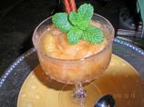 Honey Spiced Poached Grapefruit
