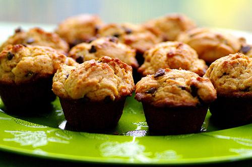 Peanut Butter Chocolate Chip Mini Muffins. Photo by Redsie