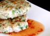 Thai Chicken Cakes With Sweet Chilli Sauce