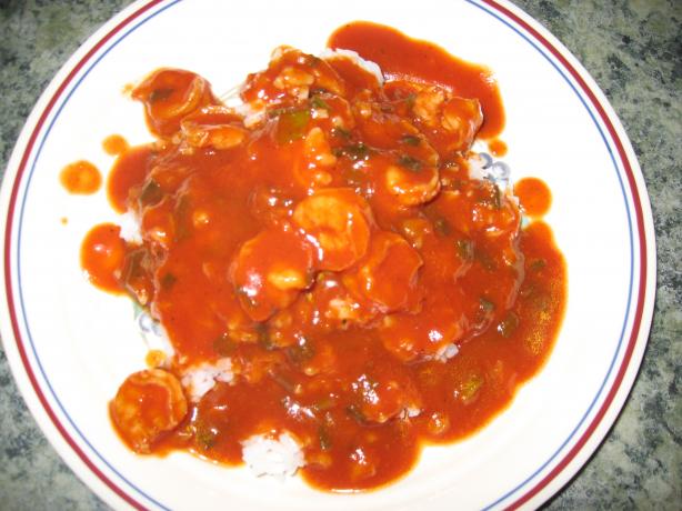 Camarones En Salsa / Shrimp in Sauce. Photo by CrazyInMaine