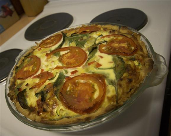 vegetable quiche. Photo by Rainette