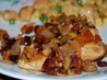 Moroccan Chicken With Dried Fruit and Olive Topping. Recipe by mikey & ev