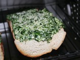 Weazelchef's Creamy Spinach Garlic Bread