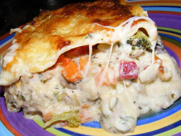2bleu's White Lasagna (Lite-Bleu). Photo by Sara 76
