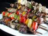 Grilled Steak and Chicken Kabobs. Recipe by Gatorbek