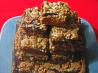 Chocolate Filled Walnut-Oatmeal Bars. Recipe by Annacia