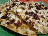 Lavash Pizza With Hummus, Feta and Sun-Dried Tomatoes