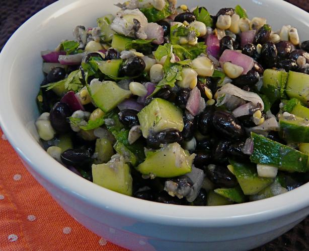Cool Cucumber and Black Bean Summer Salad. Photo by PaulaG