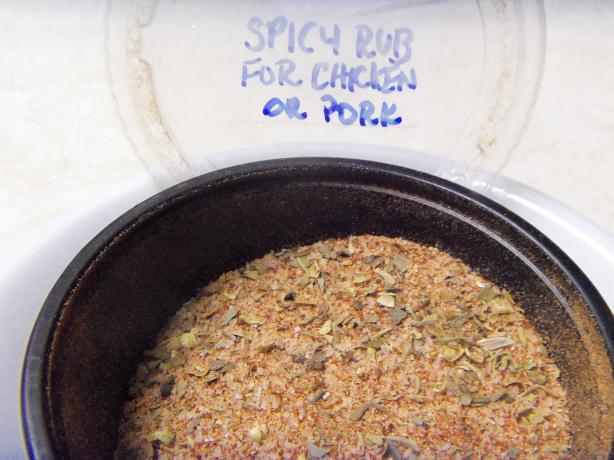 Spice Mix for Pork or Chicken. Photo by alligirl