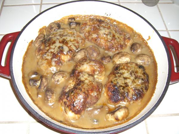 Breaded/Baked Mushroom Pork Chops. Photo by Laila's Daddy