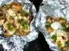 Grilled Scallops and Mushrooms in Foil Packets