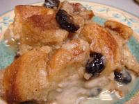 White Chocolate and Cherry Bread Pudding