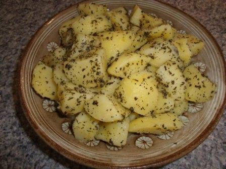 Chef Flower's Potato Salad - Kibrisli Patates Salata. Photo by Kiwi Kathy