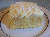 Moist Coconut Pudding Cake