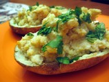 Baked Potatoes With a  Spicy Filling
