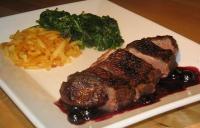 Duck Magret With a Blueberry Port Sauce