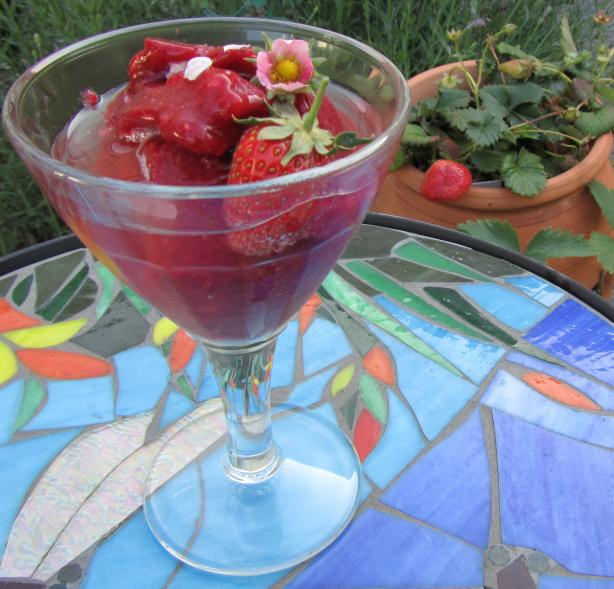 Sloshed Strawberries for My Valentine. Photo by Rita~