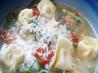 Spinach-Tomato Tortellini Soup