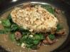 Garlic Mushroom Wine Sauced Chicken and Spinach S
