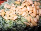 Creamed Spinach With Honey Glazed Pine Nuts