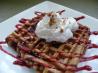 Raspberry Pecan Waffles