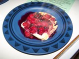 Waffles With Two Berry Syrup