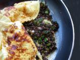 Green Onion and Mushroom Omelet