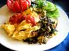 Green Onion and Mushroom Omelet
