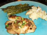 Baked Sole and Roasted Asparagus With Sesame