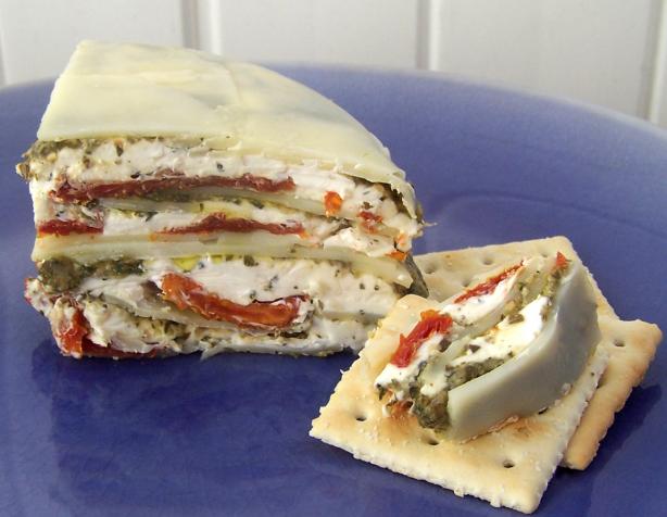 Italian Sun-Dried Tomato, Provolone and Pesto Torte. Photo by Proud Veteran's wife