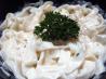 Tofu Shirataki Fettuccini Alfredo. Recipe by Chef Joey Z.