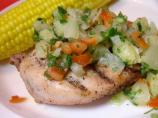 Grilled Chicken With Pineapple Relish (Low Fat)