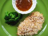 Crispy Coconut Chicken With a Apricot Curry Dipping Sauce