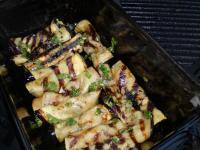 Grilled Eggplant Rolls With Mint and Garlic Dressing