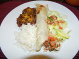 Green Chili Beef Burritos