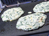 Spinach Cakes With Gouda Cheese Sauce