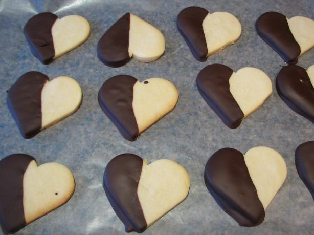 Chocolate Dipped Heart Cookies. Photo by bcjewel