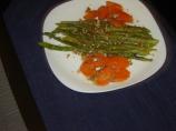 Glazed Asparagus & Carrots With Pecans. Photo by FLUFFSTER