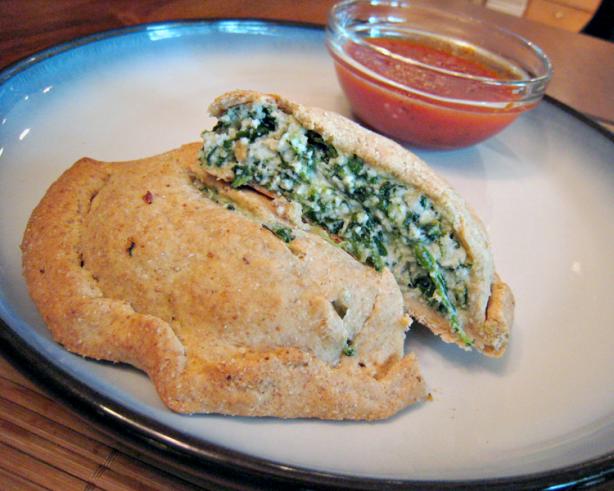 Spinach-Ricotta Calzones. Photo by yogiclarebear