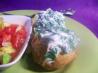 Spinach-Topped Baked Potatoes