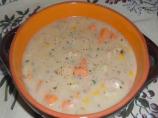 Chicken and Corn Chowder With Sweet Potatoes