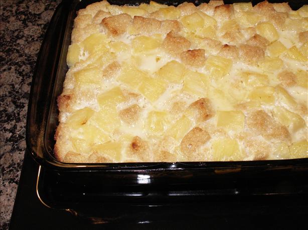 Yummy Low Cal-Low Fat Pineapple Bread Pudding. Photo by Cookin'Diva