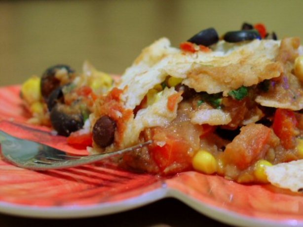 Mexican Lasagna Casserole (Vegan). Photo by A.B. Hall