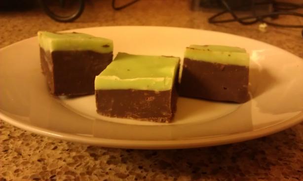 Chocolate Mint Fudge. Photo by flutterbyflowers