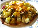 Green Tomatoes & Zucchini Pizza my way to have fried green tomatoes