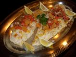 Cod Fillets With Orange and Cracked Green Olive Salsa