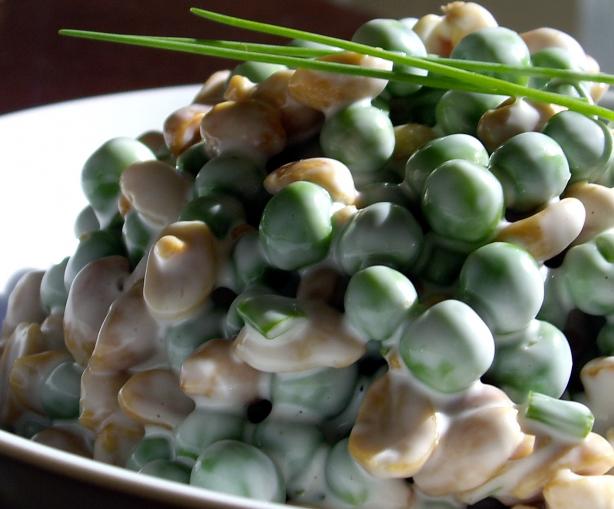 Pea and Peanut Salad. Photo by AmandaInOz