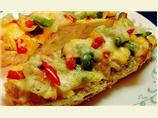 Chicken and Cheese French Bread Pizza