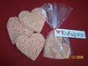 Valentine's Day Krispie Treat Hearts. Recipe by **Tinkerbell**